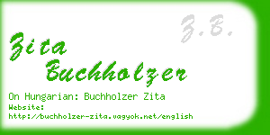 zita buchholzer business card